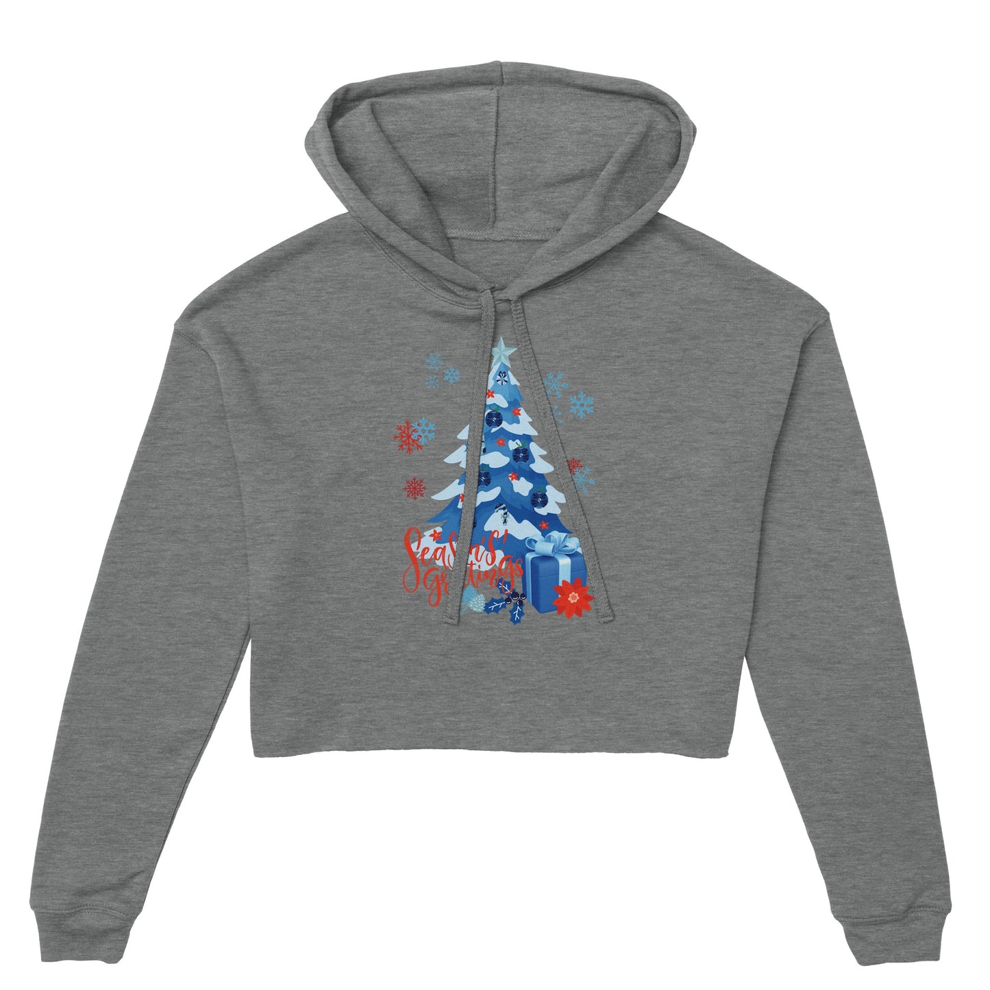 Season's Greetings crop hoodie