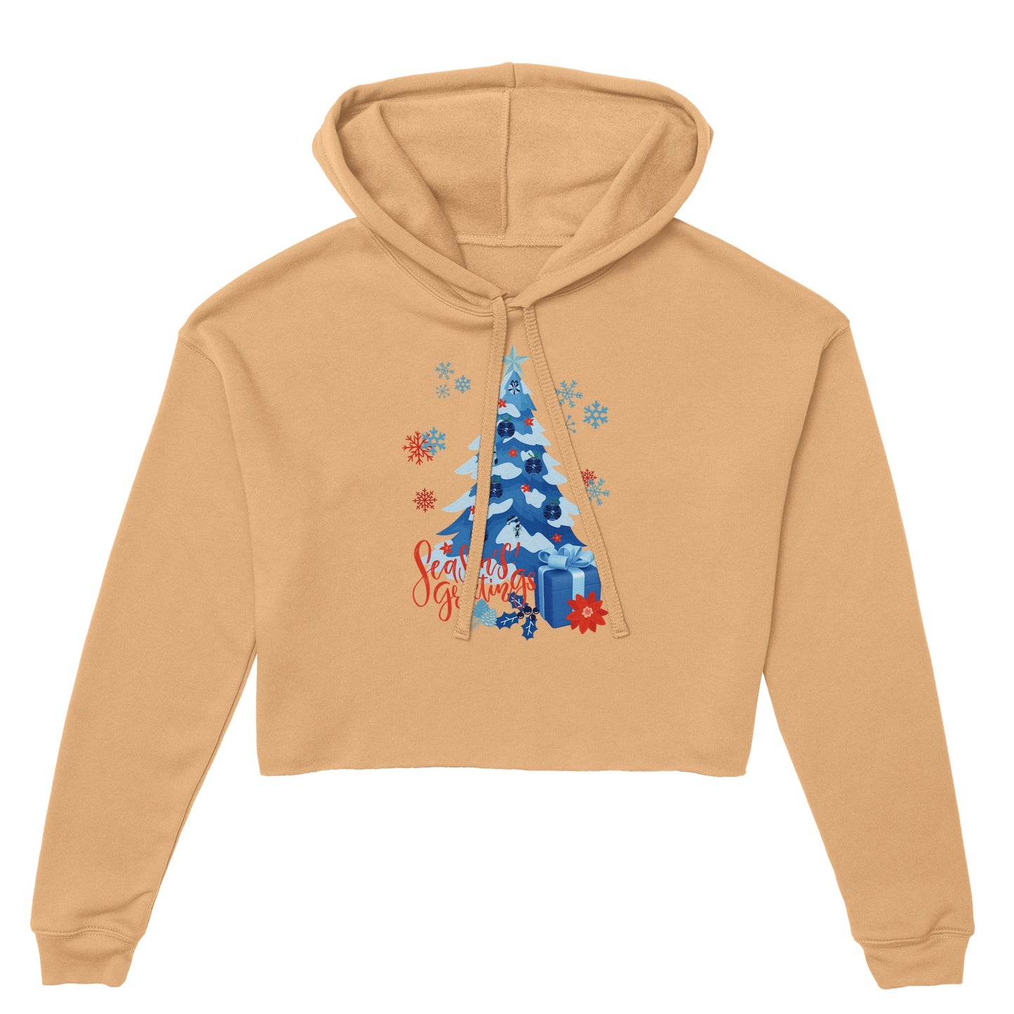 Season's Greetings crop hoodie