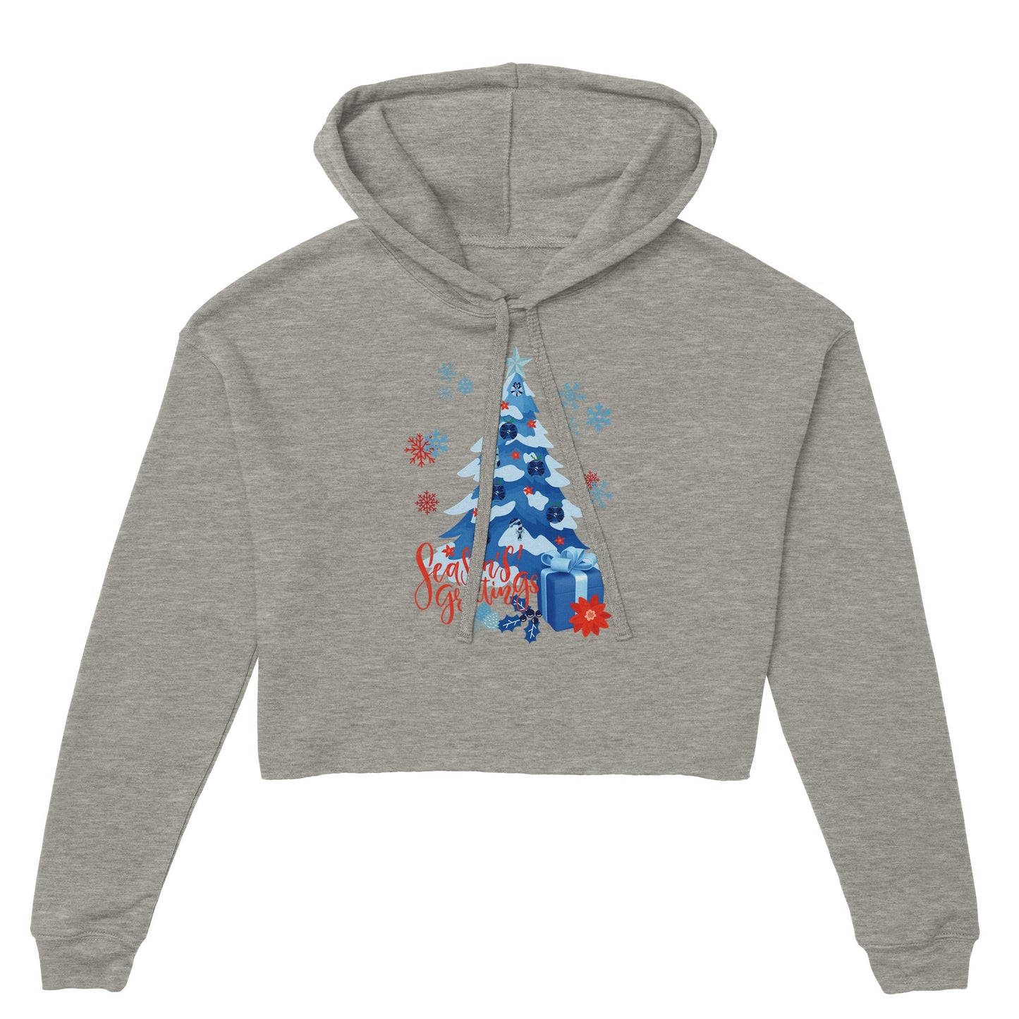 Season's Greetings crop hoodie
