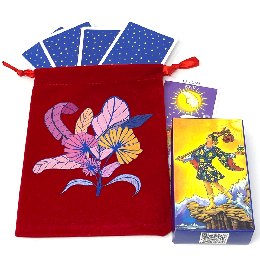 Pink Leaves pouch bag