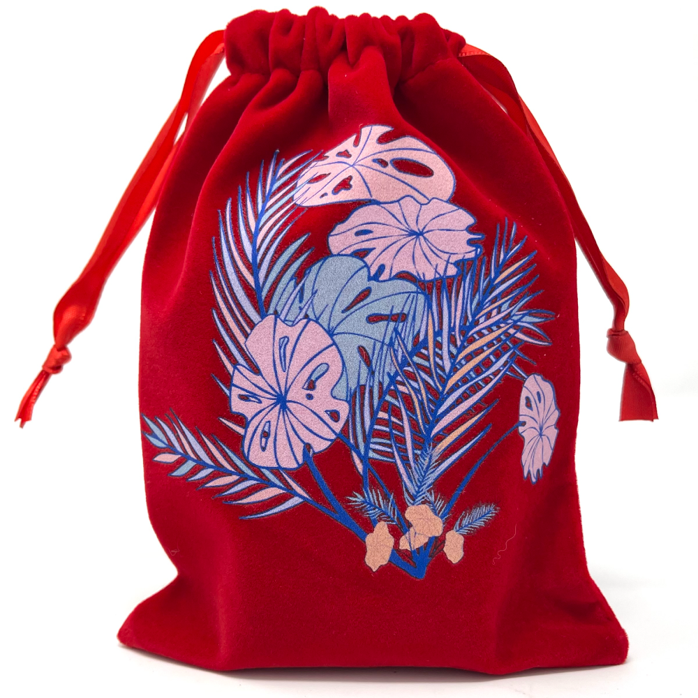 Mix Leaves pouch bag