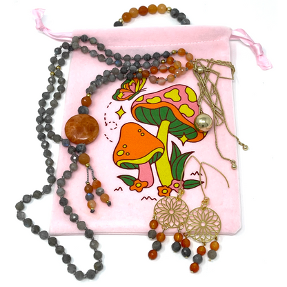 Mushrooms pouch bag