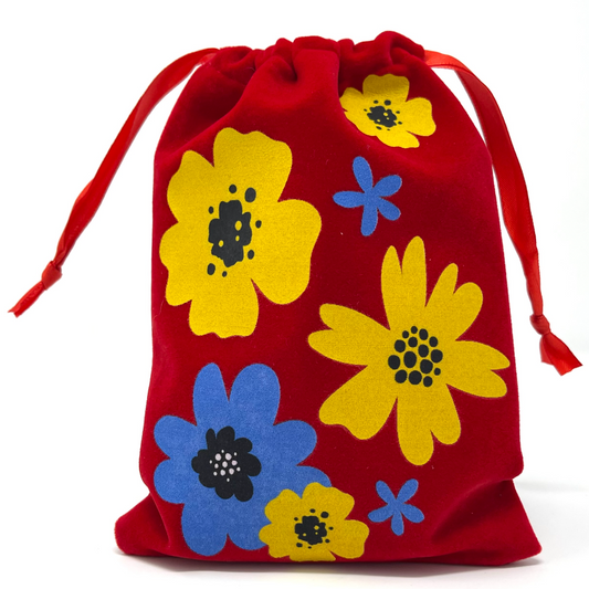 Flowers pouch bag