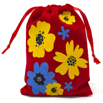 Flowers pouch bag